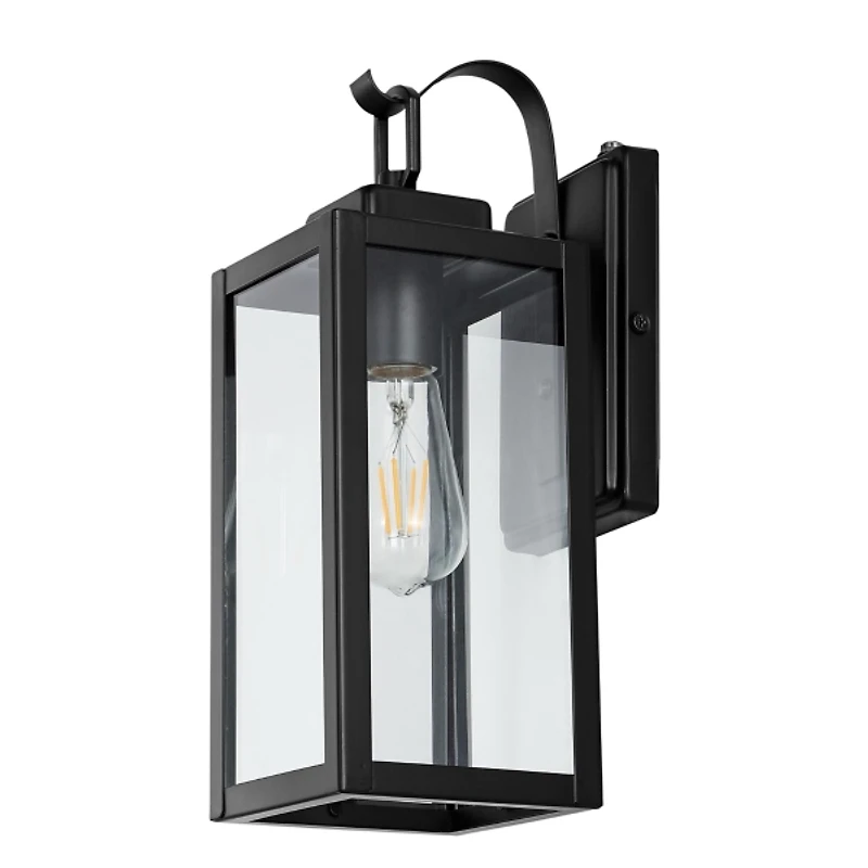 SAFAVIEH Black Clemens Outdoor Wall Sconce