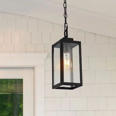 SAFAVIEH Black Clemens Outdoor Pendant Light