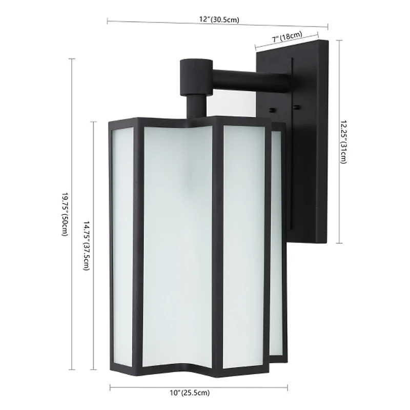 Black Hyla Outdoor Wall Sconce