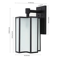 Black Hyla Outdoor Wall Sconce