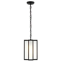 SAFAVIEH Black Outdoor Pendant Light