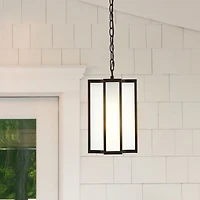SAFAVIEH Black Outdoor Pendant Light
