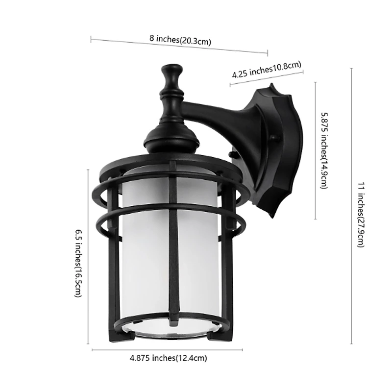 Black Adisyn Outdoor Wall Sconce