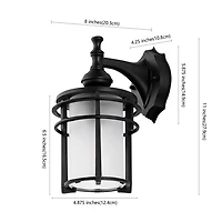 Black Adisyn Outdoor Wall Sconce