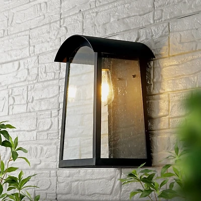 SAFAVIEH Black Adalai Outdoor Wall Sconce