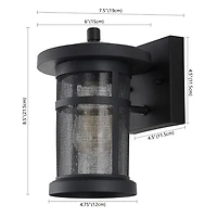 SAFAVIEH Black Ospry Outdoor Sconces, Set of 2