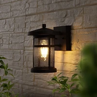 SAFAVIEH Black Ospry Outdoor Sconces, Set of 2