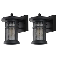 SAFAVIEH Black Ospry Outdoor Sconces, Set of 2