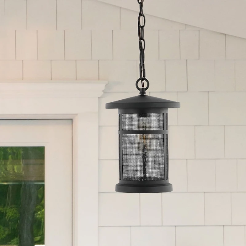 SAFAVIEH Black Ospry Outdoor Pendant Light