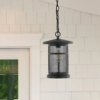 SAFAVIEH Black Ospry Outdoor Pendant Light