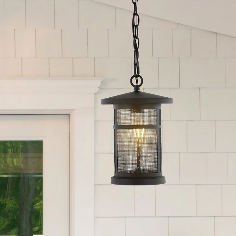SAFAVIEH Black Ospry Outdoor Pendant Light