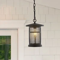 SAFAVIEH Black Ospry Outdoor Pendant Light