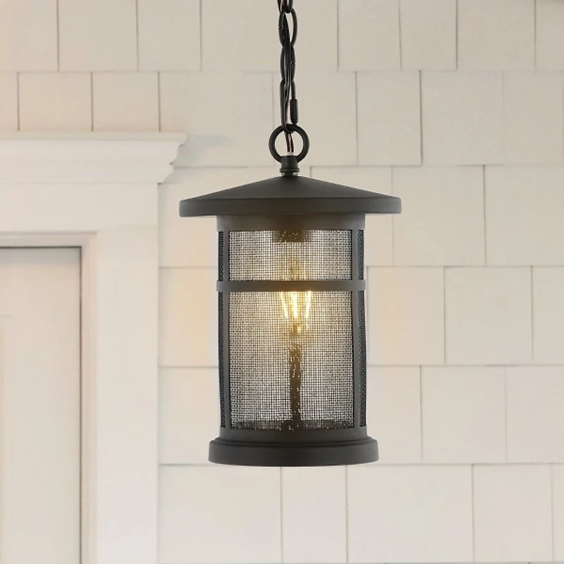 SAFAVIEH Black Ospry Outdoor Pendant Light