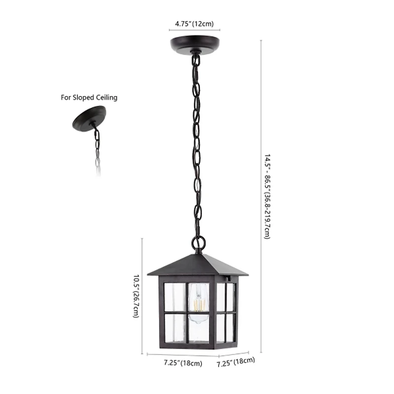 SAFAVIEH Bronze Penryn Outdoor Pendant Light