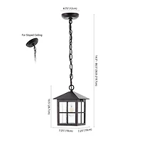SAFAVIEH Bronze Penryn Outdoor Pendant Light