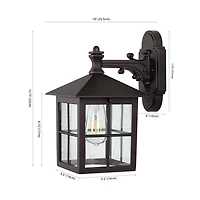 Black Penryn Outdoor Wall Sconces, Set of 2