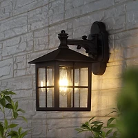 Black Penryn Outdoor Wall Sconces, Set of 2