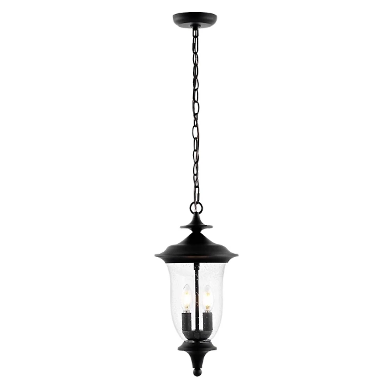 SAFAVIEH Black Dowell Outdoor Pendant Light