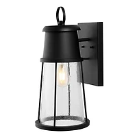 Laela Black Outdoor Wall Sconces, Set of 2