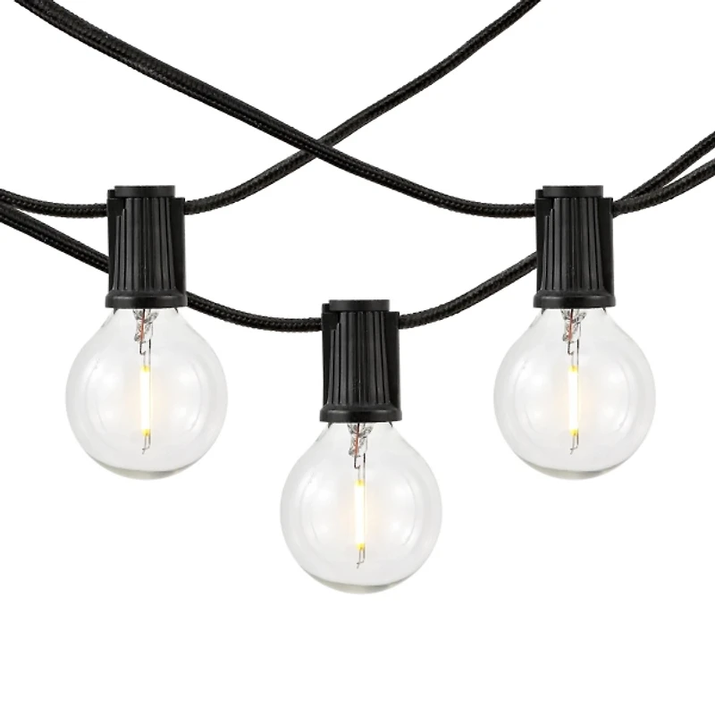 Leigh Black LED Outdoor String Lights