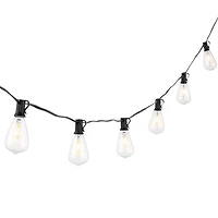 Black LED Edison Bulbs Outdoor String Lights