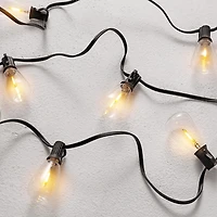 Black LED Edison Bulbs Outdoor String Lights