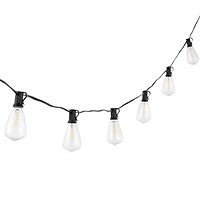 Black LED Edison Bulbs Outdoor String Lights