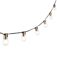 Farryn Brass LED Outdoor String Lights