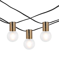 Farryn Brass LED Outdoor String Lights