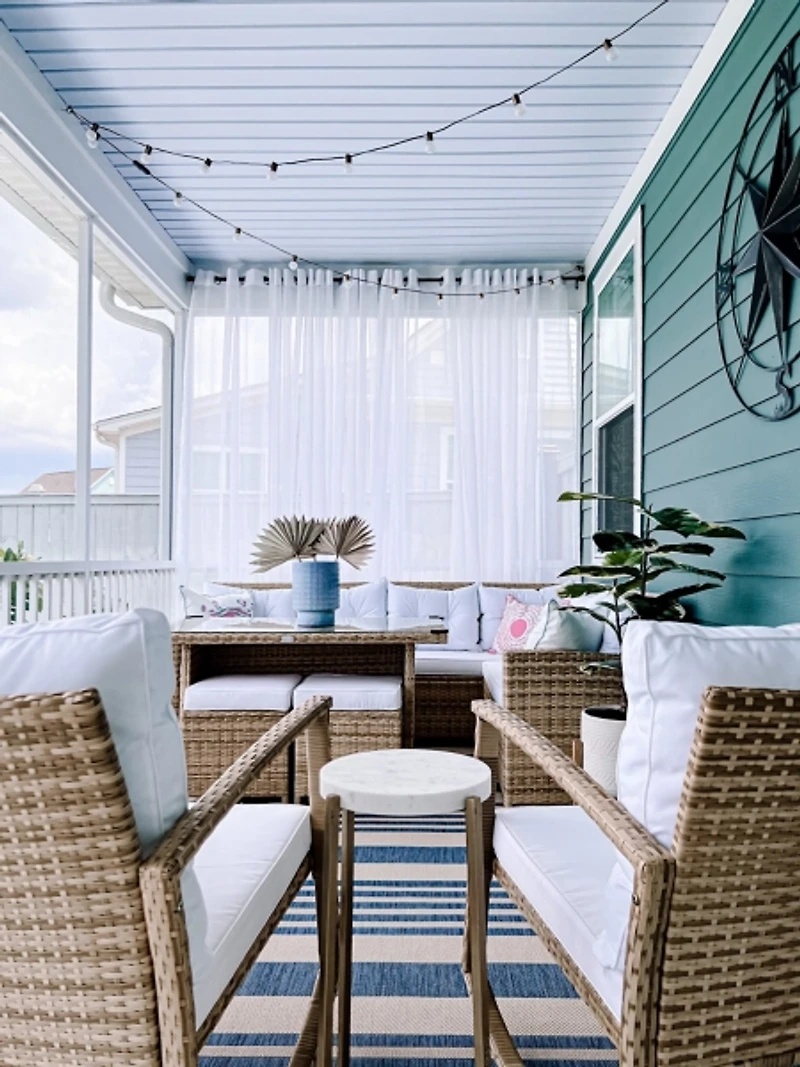 Farryn Brass LED Outdoor String Lights