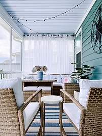 Farryn Brass LED Outdoor String Lights