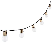 Farryn Brass LED Outdoor String Lights