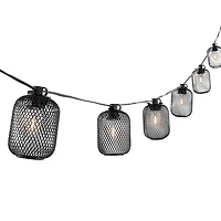Jepsen Black Birdcage LED Outdoor String Lights