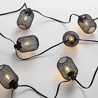 Jepsen Black Birdcage LED Outdoor String Lights