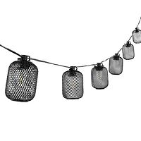 Jepsen Black Birdcage LED Outdoor String Lights