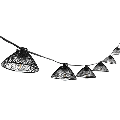 Black Coche Shades LED Outdoor String Lights