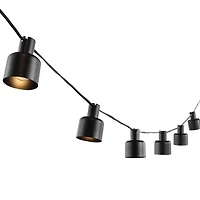 Adaner Black Coche LED Outdoor String Lights