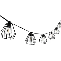 Bowne Black Birdcage LED Outdoor String Lights