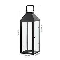 Lirio Black Outdoor Lanterns, Set of 2