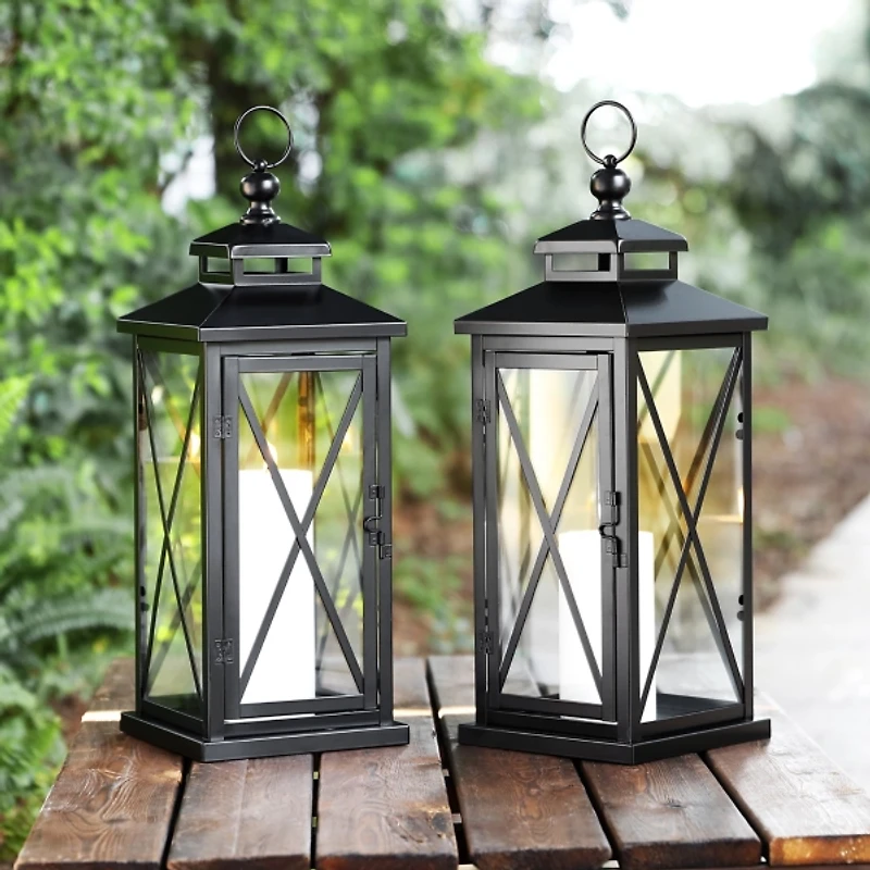 Lorio Black Outdoor Lanterns