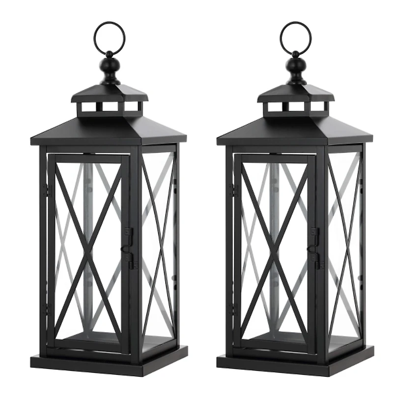 Lorio Black Outdoor Lanterns