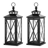 Lorio Black Outdoor Lanterns