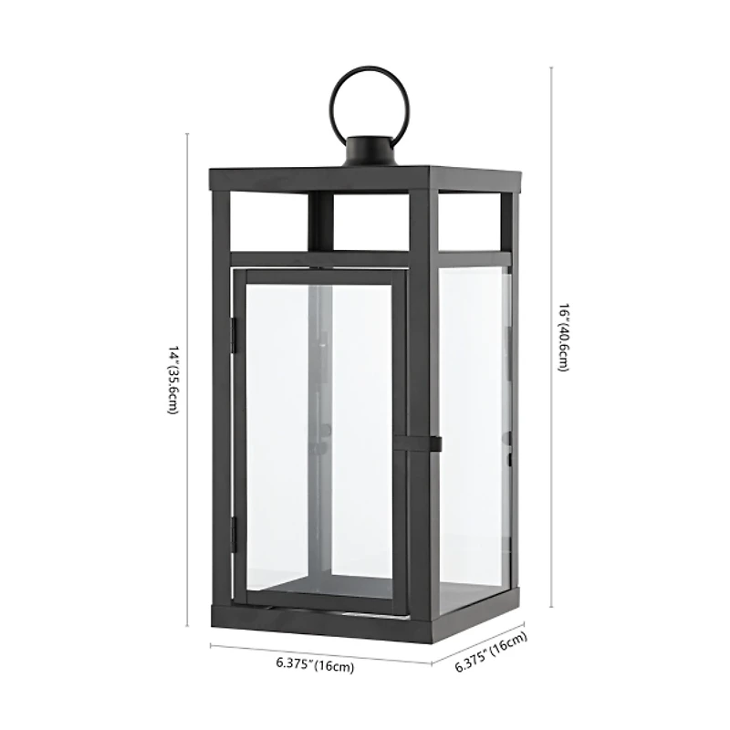 Farleigh Black Outdoor Lanterns, Set of 2