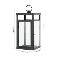 Farleigh Black Outdoor Lanterns, Set of 2