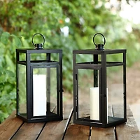 Farleigh Black Outdoor Lanterns, Set of 2