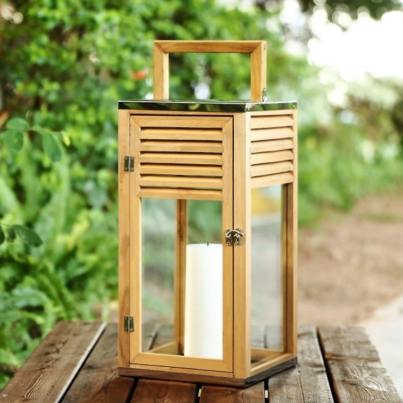 SAFAVIEH Natural Aleena Outdoor Lantern