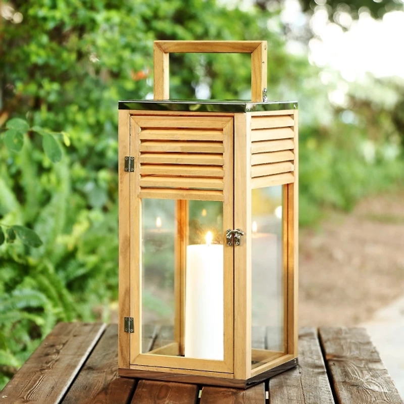 SAFAVIEH Natural Aleena Outdoor Lantern