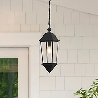 Black Teri Outdoor Pendant Light