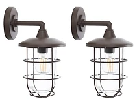 Bronze Liese Outdoor Wall Sconces, Set of 2