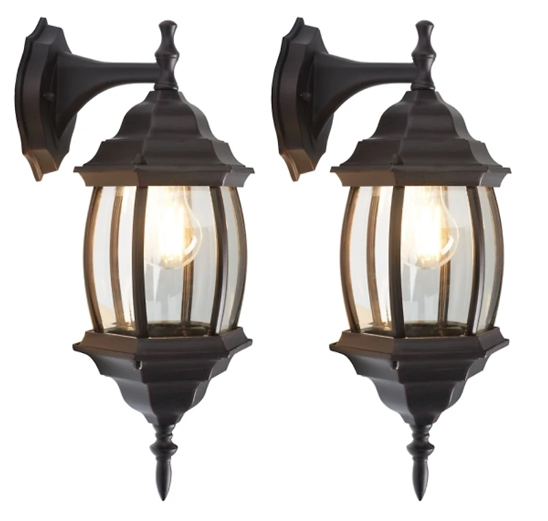 Bronze Grazia Outdoor Wall Sconces, Set of 2